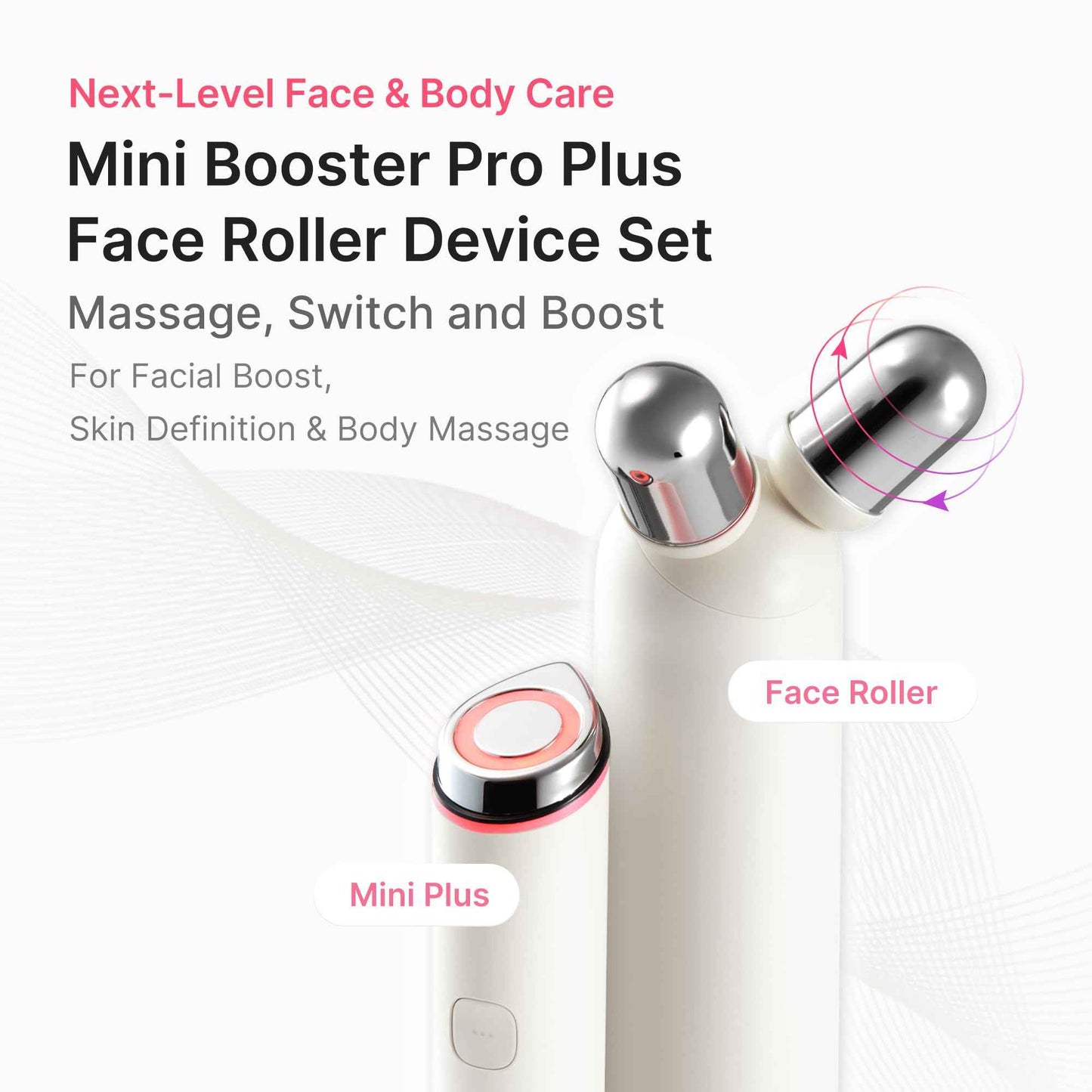 AGE-R Booster V Roller Set Beige (Mini Plus + V Roller)