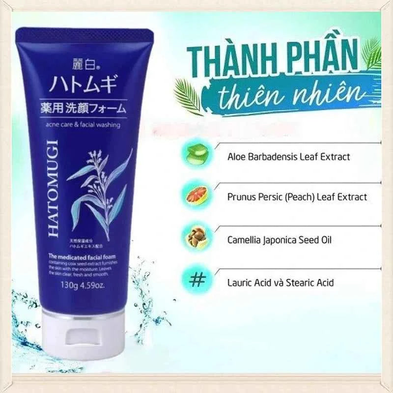 KUMANO COSME - Reihaku Hatomugi Acne Care Facial Foam - 130g