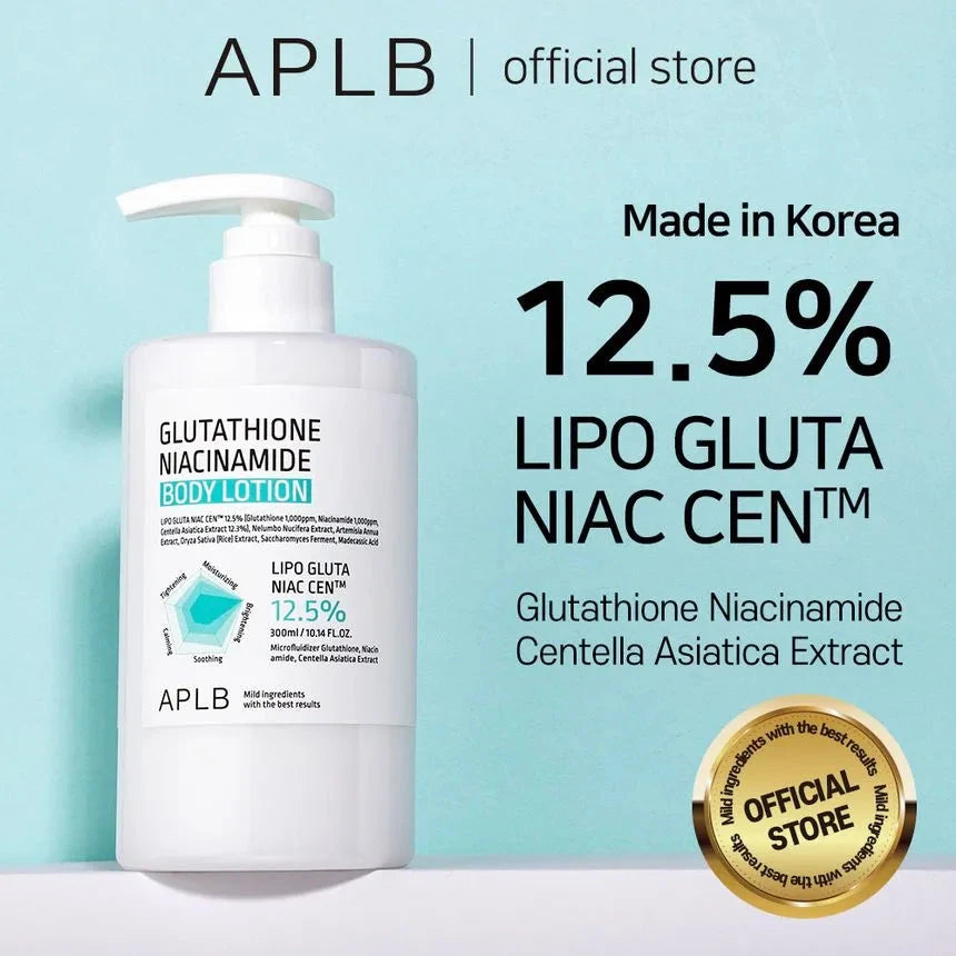 APLB Glutathione Niacinamide Body Lotion 300ml APLB Ecuador Productos Originales Cosmetica Coreana skincare coreano