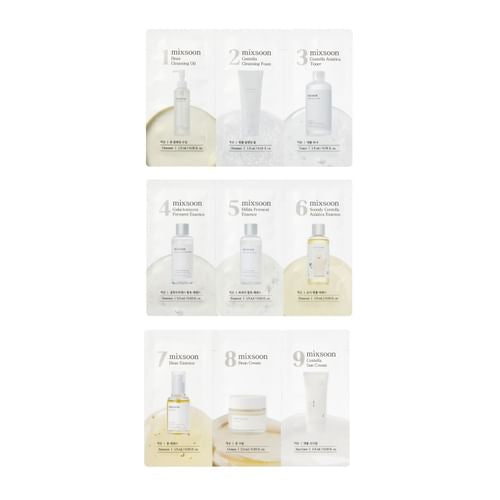 mixsoon – Set de Prueba 9-Step Skincare Sachet Bundle Set MIXSOON Ecuador Productos Originales Cosmetica Coreana skincare coreano
