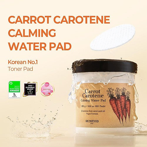 SKINFOOD Carrot Carotene Calming Water Pad Special Plus Bundle (60 pads + 30 pads) - Miinsecrets