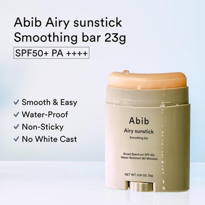 Abib Airy Sunstick Smoothing Bar 23ml
