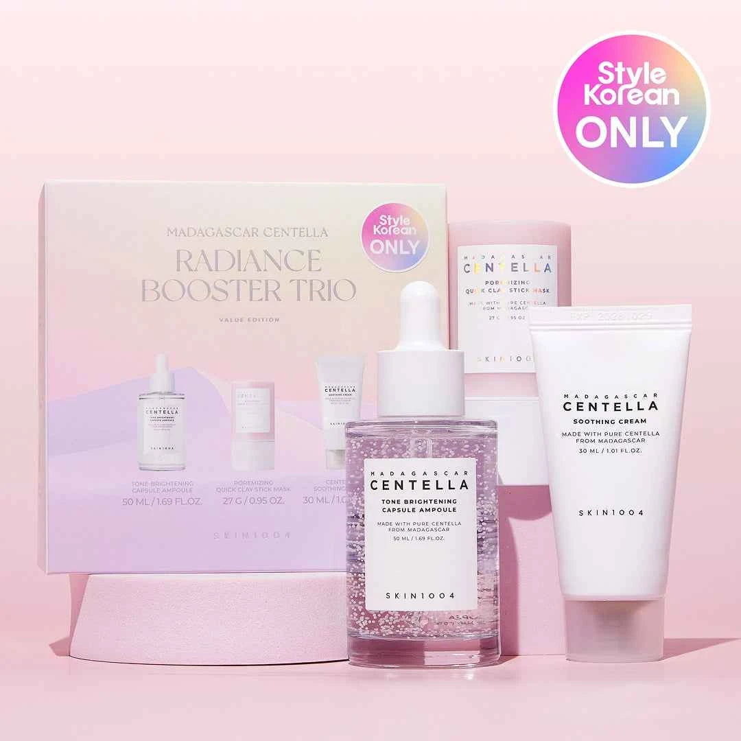 [SKIN1004] Madagascar Centella Radiance Booster Trio (Ampoule + Mask + Cream)