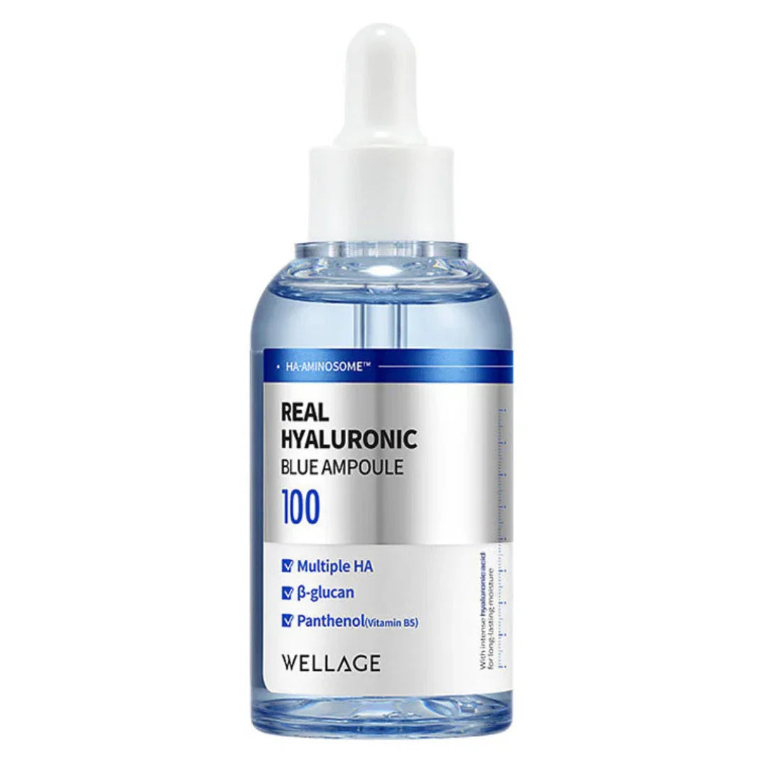 WELLAGE – Real Hyaluronic Blue 100 Ampoule [30 ml]