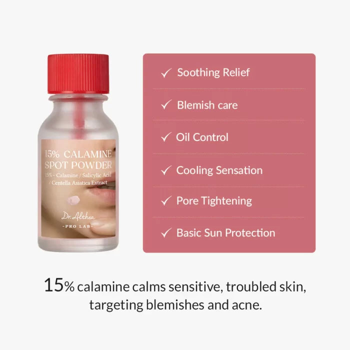Dr. Althea - 15% Calamine Spot Powder [15ml] Dr. Althea Ecuador Productos Originales Cosmetica Coreana
