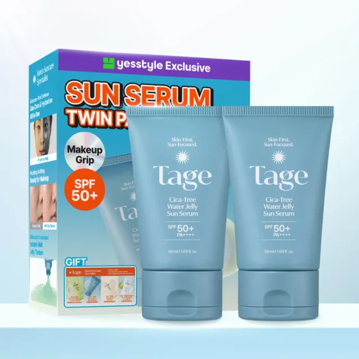 Tage - YesStyle Exclusive Cica-Tree Water Jelly Sun Serum Twin Pack [3 pcs]
