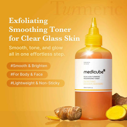 medicube - Kojic Acid Turmeric Resurfacing Toner [250ml]