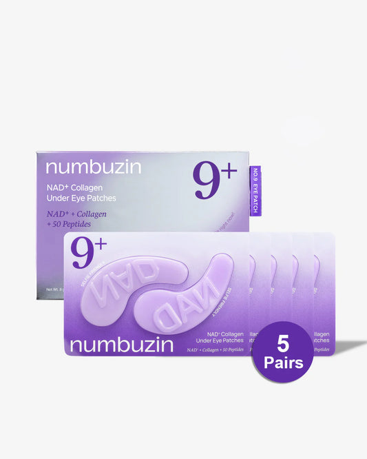 numbuzin no 9 nad+ collagen under eye patches (5pares)