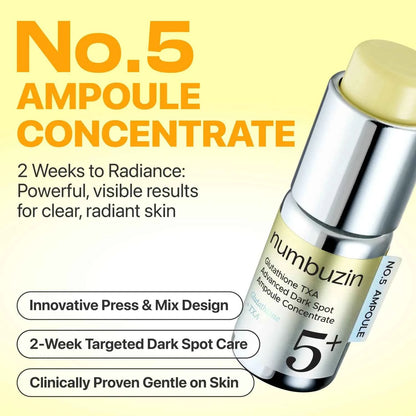 numbuzin - No,5 Glutathione TXA Advanced Dark Spot Ampoule Concentrate [10,7g]