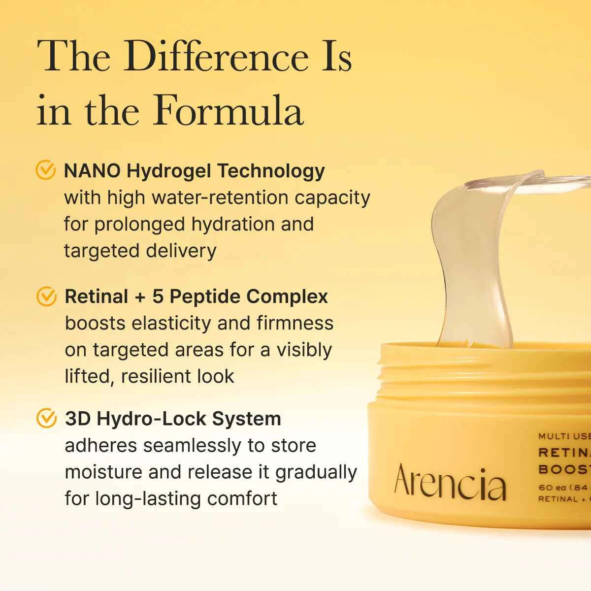 Arencia - Retinal Boosting Eye Mask [60 patches]
