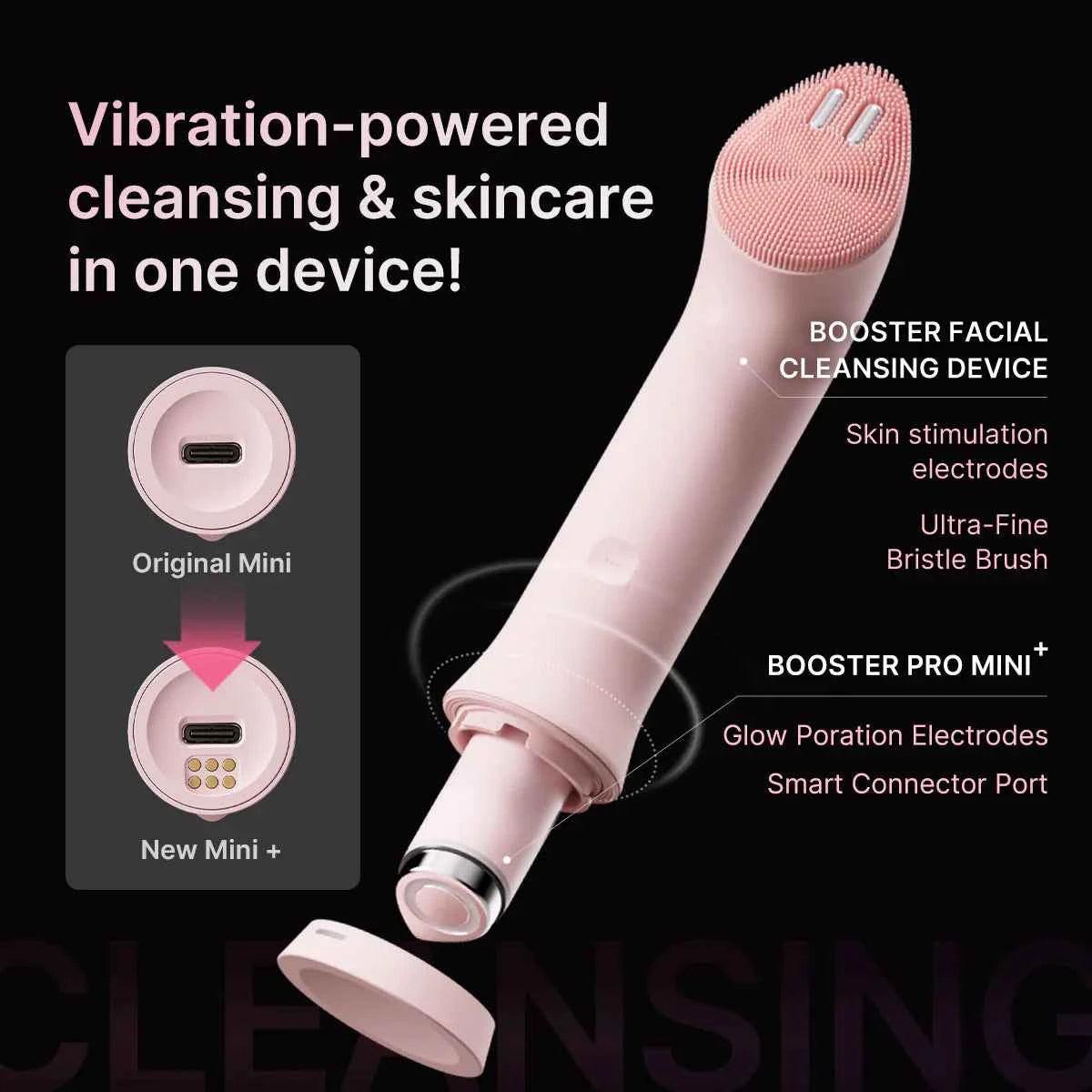 [MEDICUBE] AGE-R Booster Facial Cleansing Device Beige (Mini Plus + Cleansing Head)