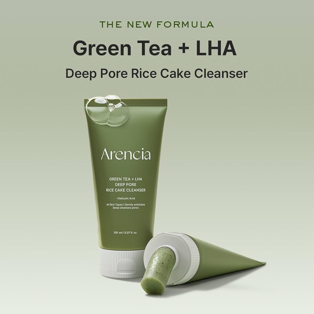 [ARENCIA] GREEN TEA + DEEP PORE RICE CAKE CLEANSER 150ML