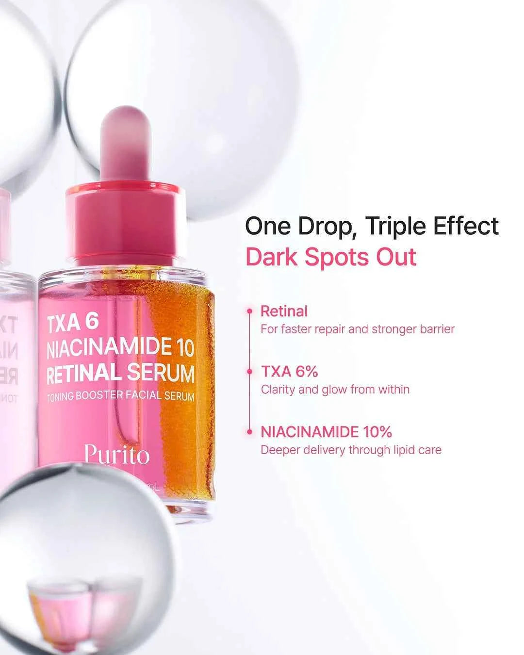 [Purito Seoul] TXA 6 Niacinamide 10 Retinal Serum 30ml
