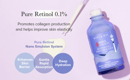[Mary&May] Retinol 0.1% Bakuchiol CICA Serum 80ml - Miinsecrets