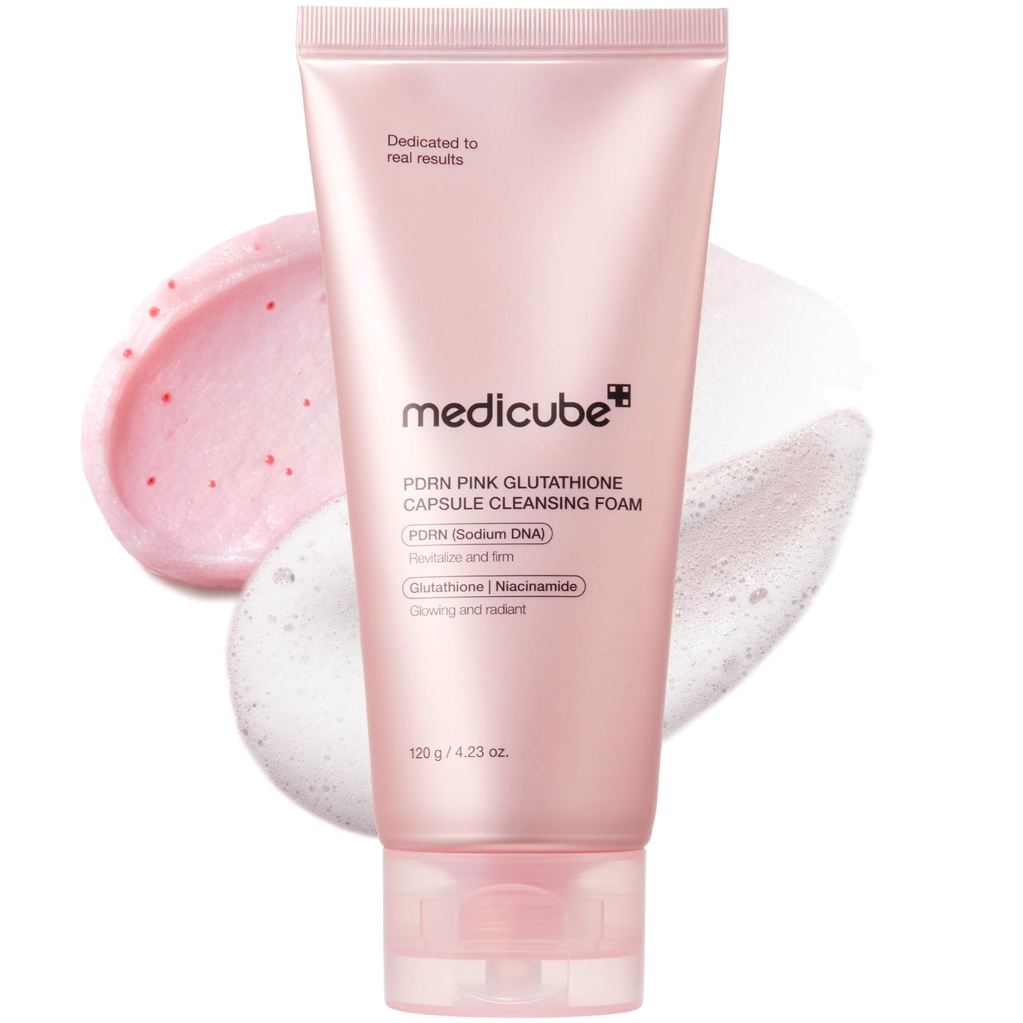 MEDICUBE – PDRN Pink Glutathione Capsule Cleansing Foam