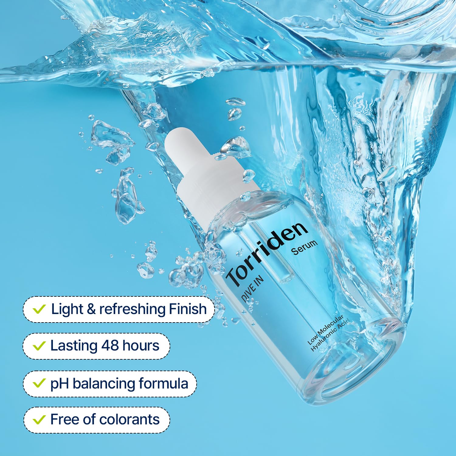 Torriden - DIVE-IN Low Molecule Hyaluronic Acid Serum Torriden Ecuador Productos Originales Cosmetica Coreana