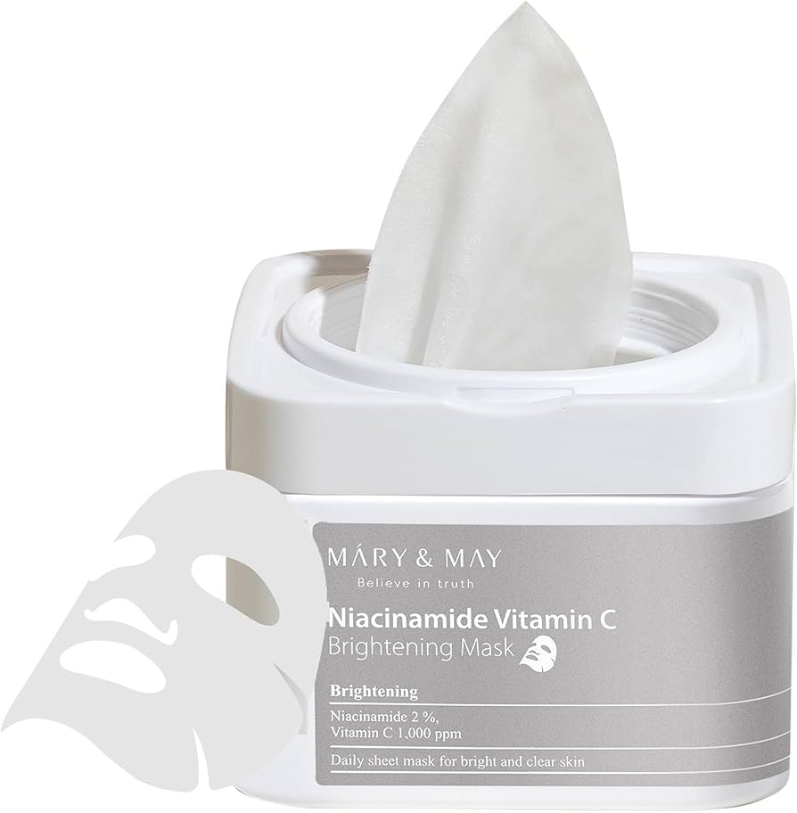 [Mary&May] Niacinamide Vitamin C Brightening Mask (30ea) - Miinsecrets