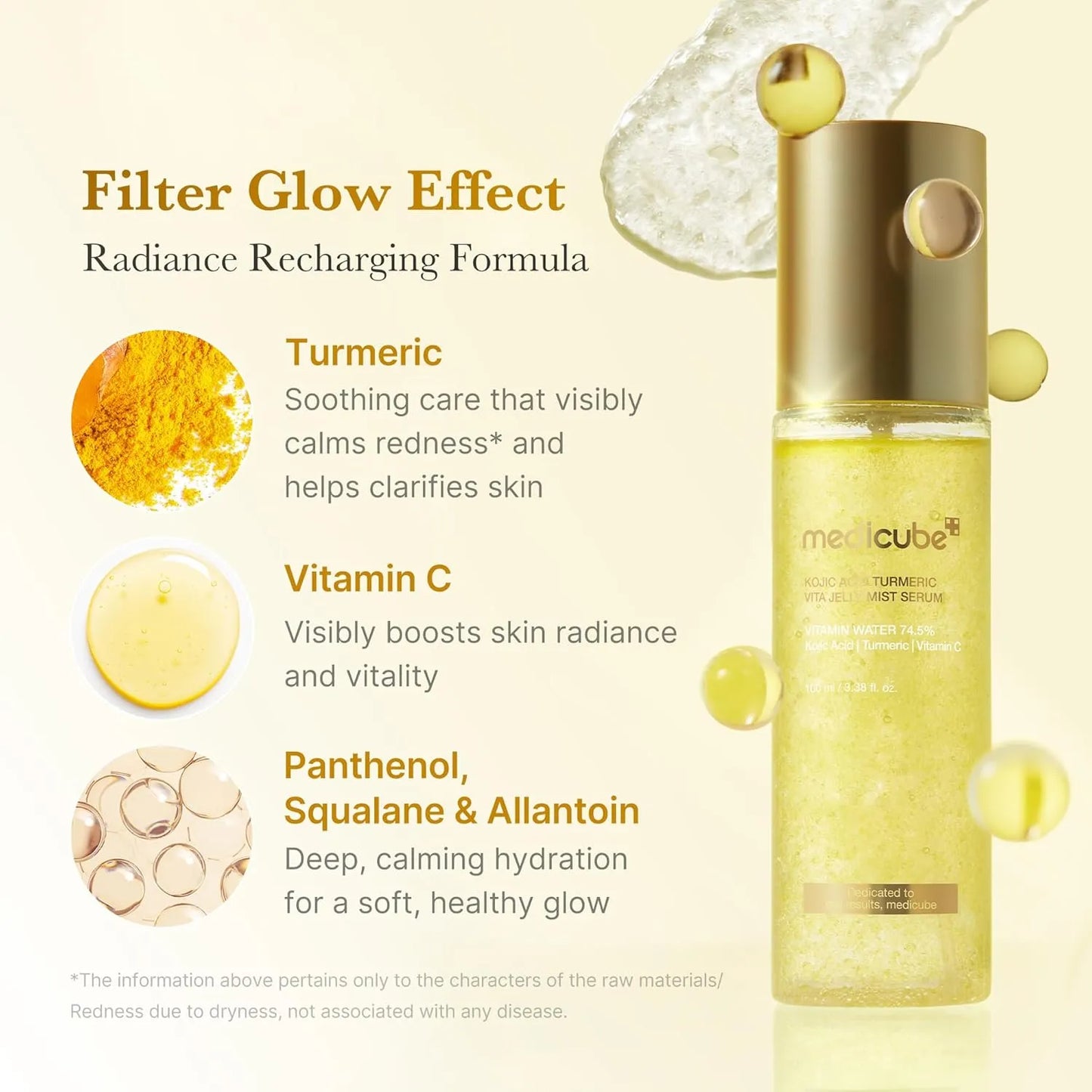 [MEDICUBE] Kojic Acid Termeric Vita Jelly Mist Serum 100ml