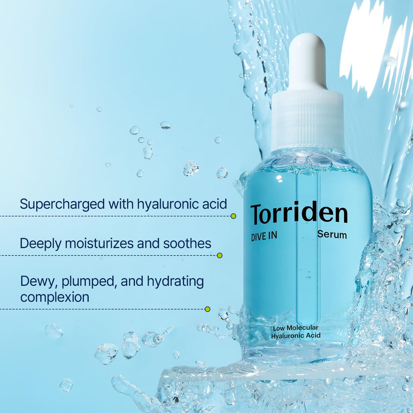 Torriden - DIVE-IN Low Molecule Hyaluronic Acid Serum Torriden Ecuador Productos Originales Cosmetica Coreana