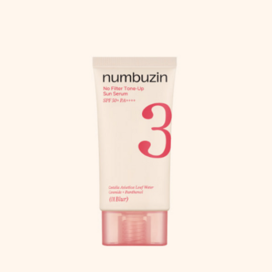 numbuzin - No.3 No Filter Tone-Up Sun Serum - 2 Types [#01 Blur]