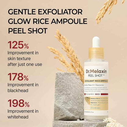 [Dr,Melaxin] Peel Shot Exfoliatin White Rice Ampoule 80ml
