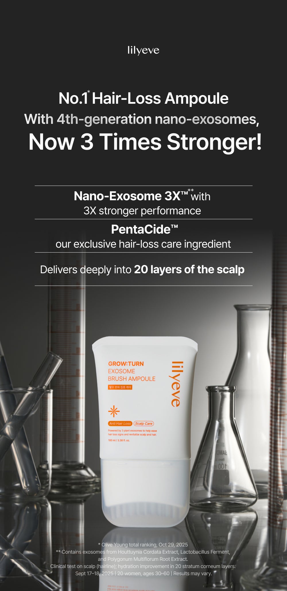 lilyeve - Grow Turn Exosome Brush Ampoule [2025 Version - 100ml]