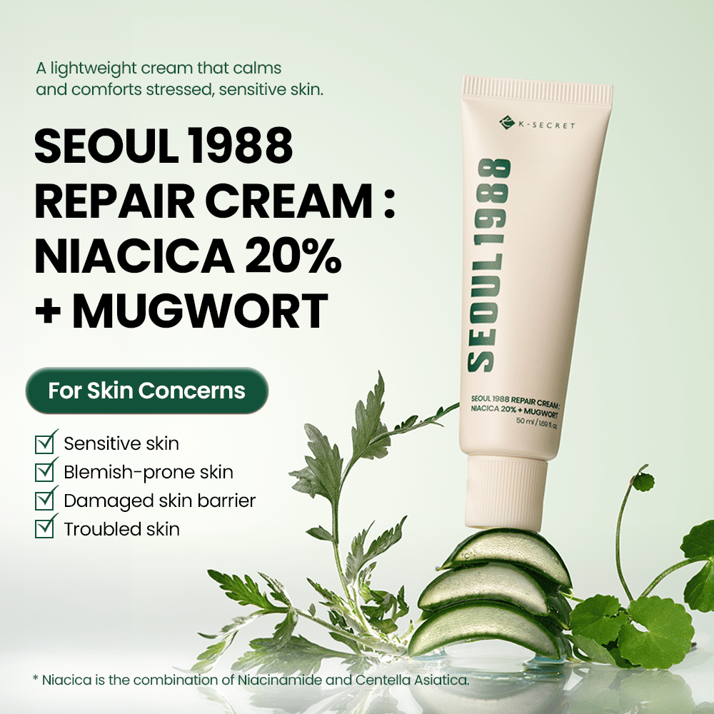 [KSECRET] Seoul 1988 Repair Cream : Niacica 20% + Mugwort