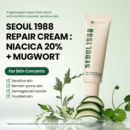 [KSECRET] Seoul 1988 Repair Cream : Niacica 20% + Mugwort