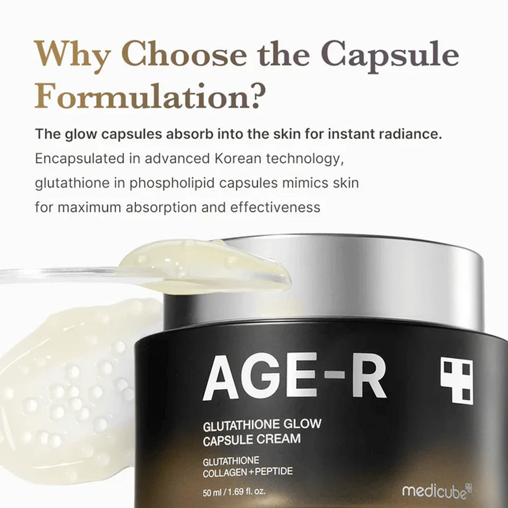 medicube - AGE-R Glutathione Glow Capsule Cream - Miinsecrets
