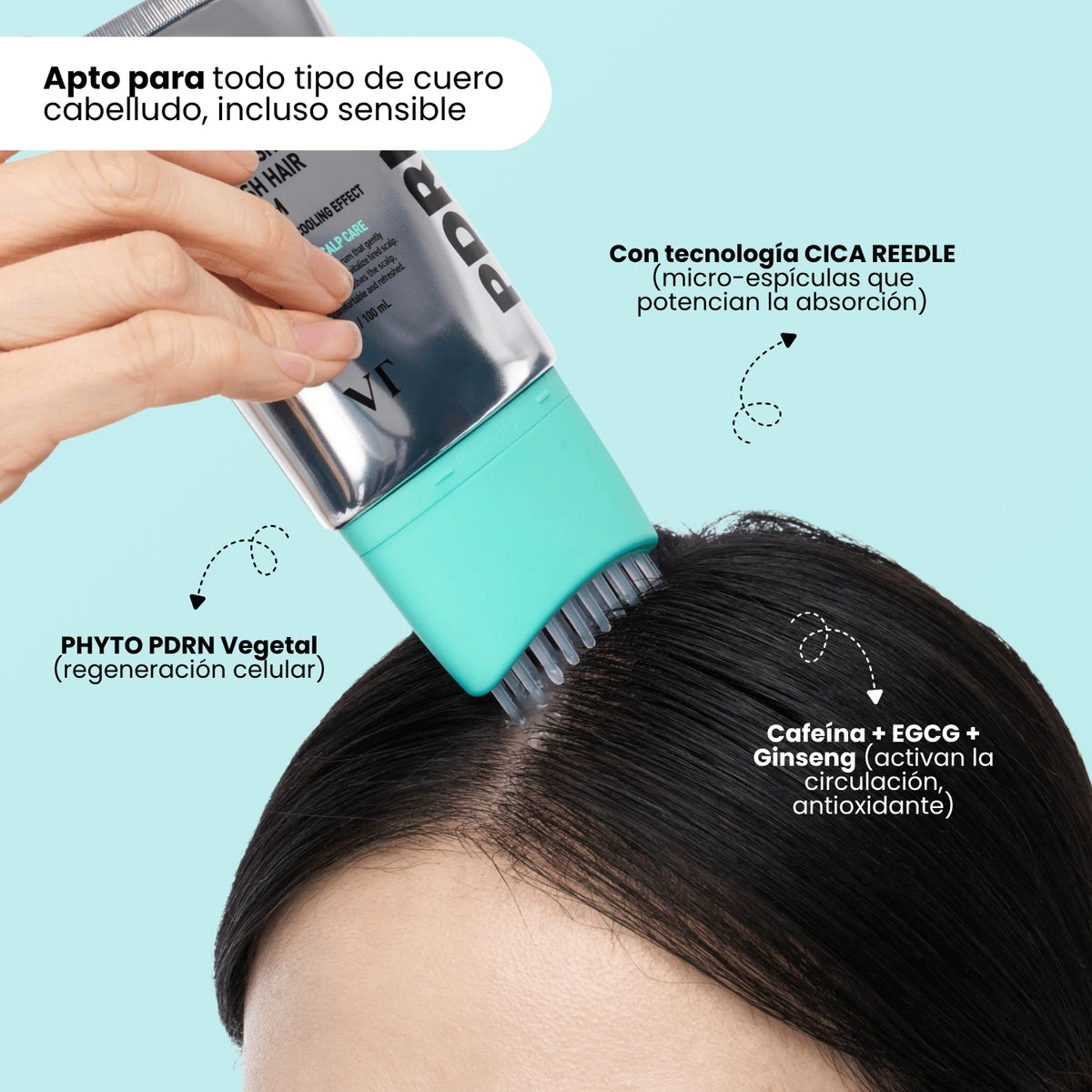 VT - PDRN Reedle Shot Brush Hair Serum [100ml]