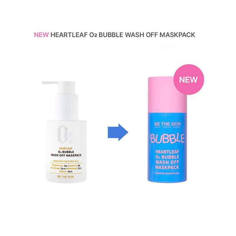 be the skin - Heartleaf O2 Bubble Wash Off Maskpack