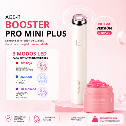Combo Medicube AGE-R Booster Pro Mini Plus + Collagen Jelly Cream 50ml