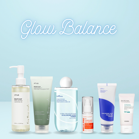 Glow Balance – Rutina Coreana para Piel Mixta/Grasa con Poros y Manchitas