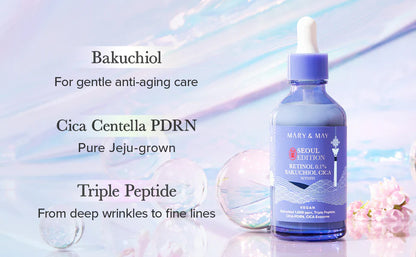 [Mary&May] Retinol 0.1% Bakuchiol CICA Serum 80ml - Miinsecrets