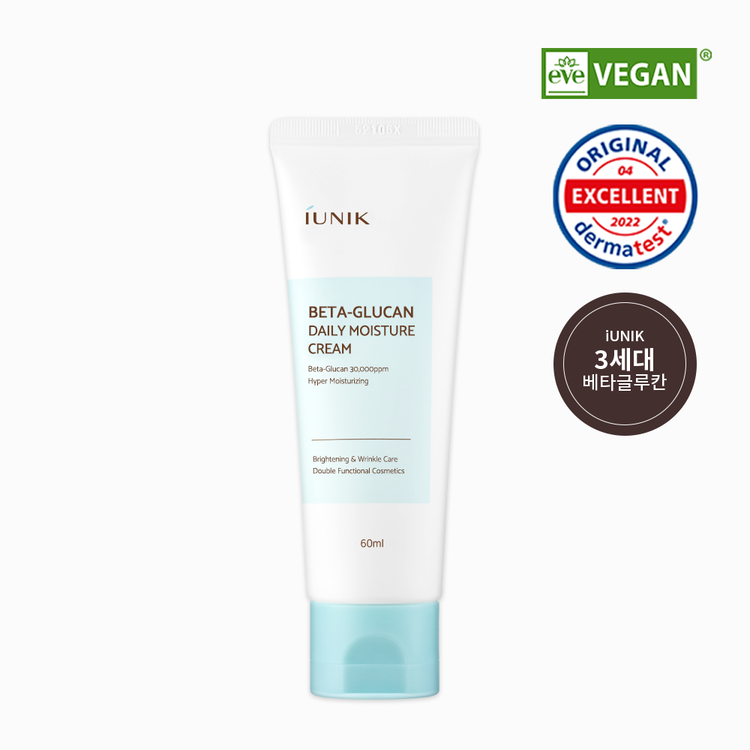 [iUNIK] Beta-Glucan Daily Moisture Cream 60ml - Miinsecrets
