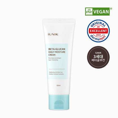 [iUNIK] Beta-Glucan Daily Moisture Cream 60ml - Miinsecrets