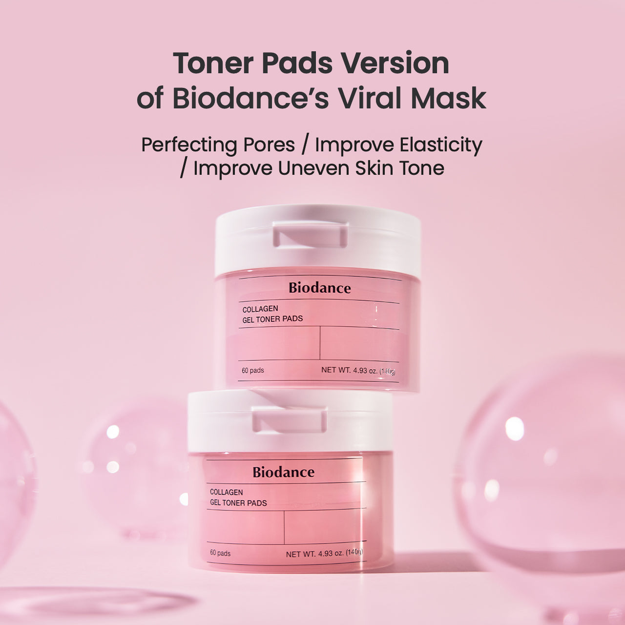 [Biodance] Collagen Gel Toner Pads (60 Pads) - Miinsecrets