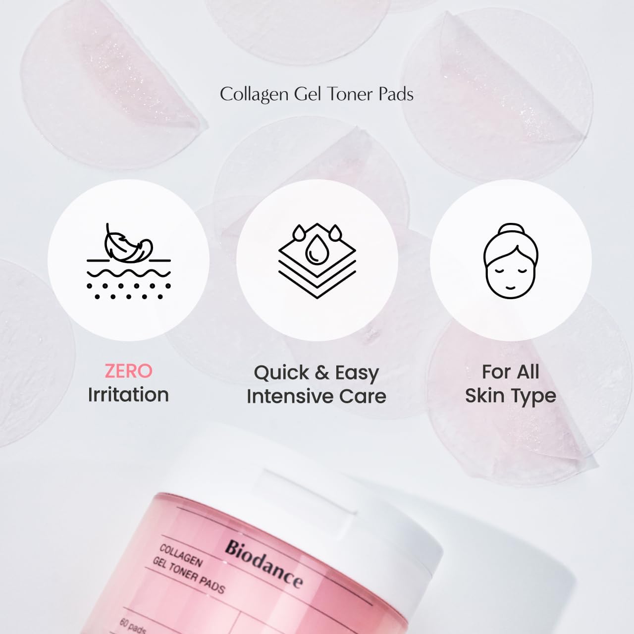 [Biodance] Collagen Gel Toner Pads (60 Pads) - Miinsecrets