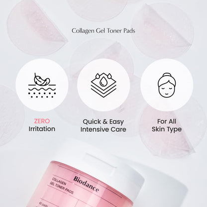 [Biodance] Collagen Gel Toner Pads (60 Pads) - Miinsecrets