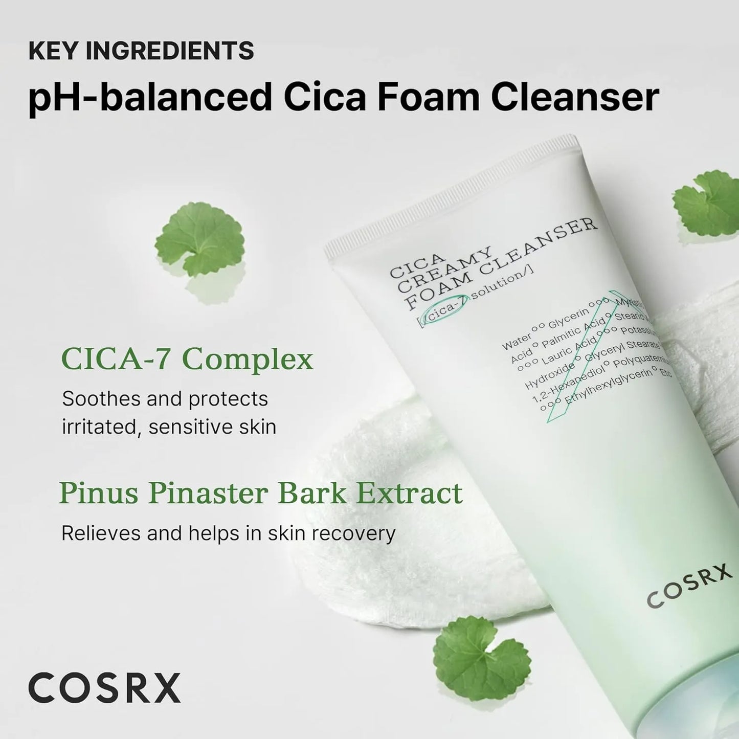 COSRX Pure Fit Cica Creamy Foam Cleanser 75ml