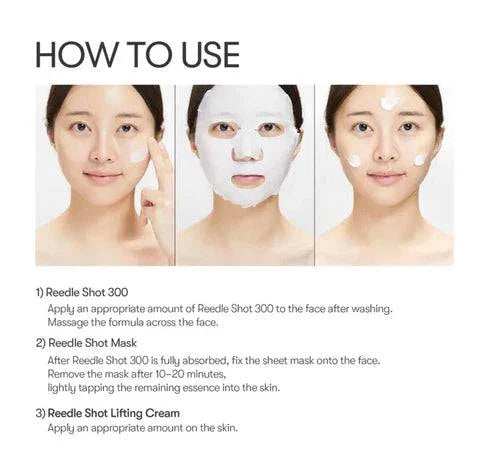 VT Cosmetics – Reedle Shot All In One 3Step Mask (1.5g + 25g + 1.5g)