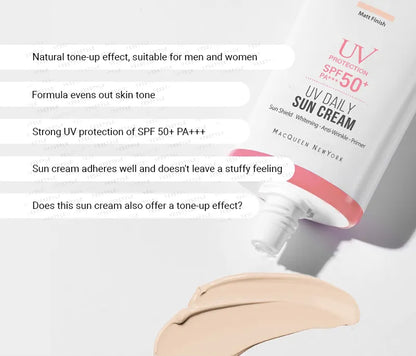 MACQUEEN - UV Daily Sun Cream (Matt Finish) [50g]