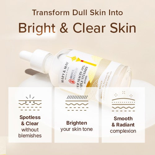 [Mary&May] Rice Niacin 10% Triple Vitamin Serum 80ml - Miinsecrets