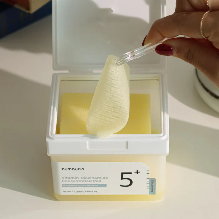 [Numbuzin] No.5 Vitamin-Niacinamide Concentrated Pad (70Pads) Numbuzin Ecuador Productos Originales Cosmetica Coreana