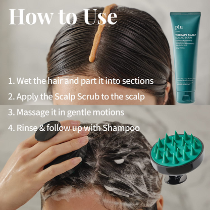 [plu] Exfoliating Scalp Scrub Peppermint 200g