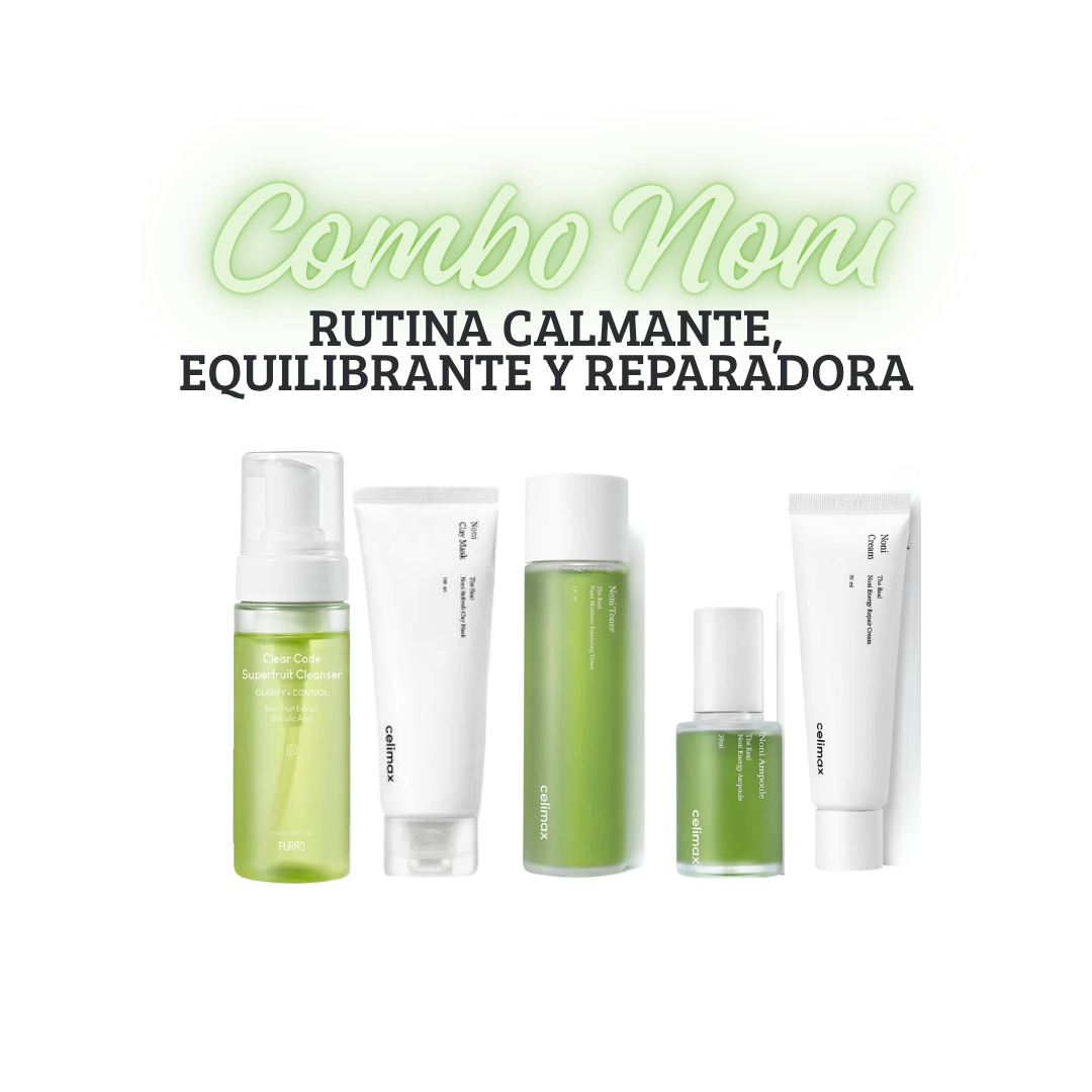 Combo Noni — Rutina calmante, equilibrante y reparadora Miinsecrets Ecuador Productos Originales Cosmetica Coreana skincare coreano
