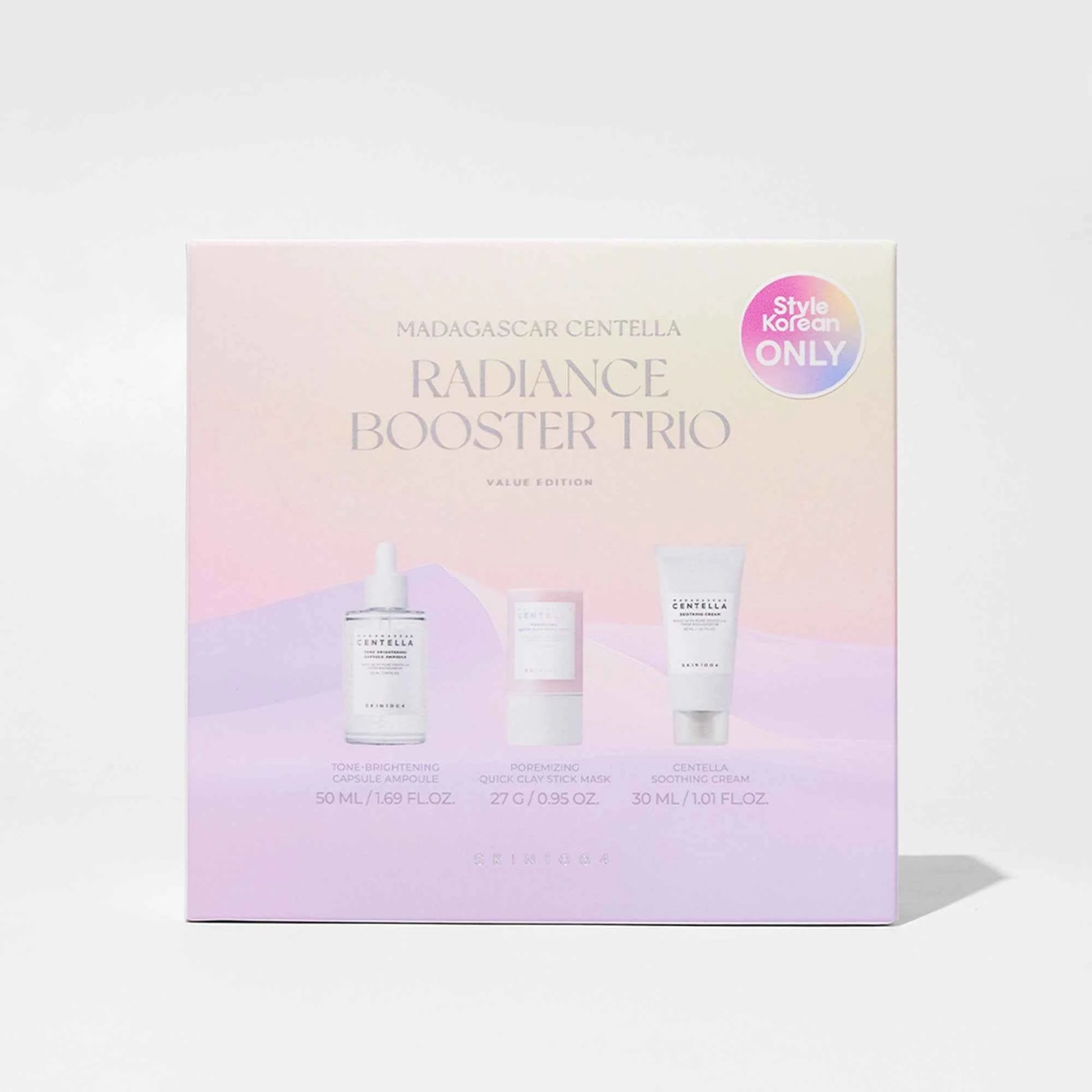 [SKIN1004] Madagascar Centella Radiance Booster Trio (Ampoule + Mask + Cream)