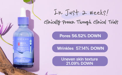 [Mary&May] Retinol 0.1% Bakuchiol CICA Serum 80ml - Miinsecrets