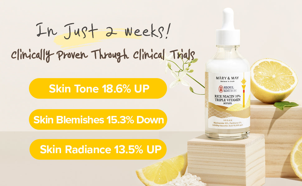 [Mary&May] Rice Niacin 10% Triple Vitamin Serum 80ml - Miinsecrets