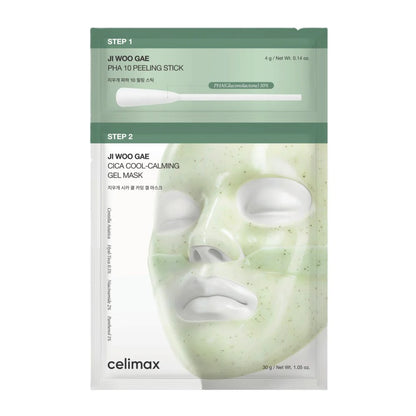 [celimax] Ji Woo Gae Cica PHA Peel 2-Step Gel Mask (1ea)